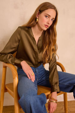 Picture of MARIE SATIN BLOUSE